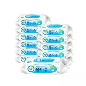 30매 10팩 깨끗한나라 페퍼민트 물수건 육아 티슈 물티슈 아기