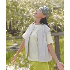 여성 데이팩 넥리스 크롭 베스트 TVVAM26662LBE 162841