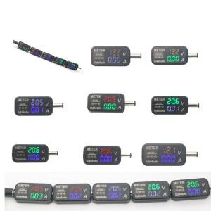 5525 5A 양방향 DC 전압계 전류계 충전 방전 디스플레이 LED 디지털 미터 5V 12V 24V 36V 48v