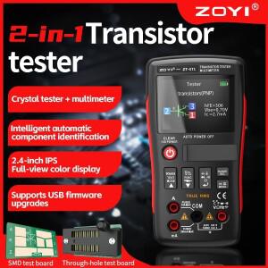 ZOYI ZT-XT1 2-in-1 LCR 디지털 멀티미터 및 트랜지스터 테스터  전압 저항 다이오드 연속성 용
