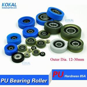 종류의 폴리우레탄 TPU 볼 626 베어링 머니 카운트 기계 서랍 고무 휠 롤러 풀리   12-40mm