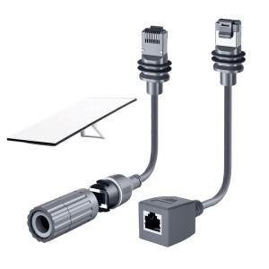 Starlink Satellite Gen3 V3 이더넷 익스텐더 어댑터  SPX-RJ45 접시 라우터  3 직사각형 위성 컨버터 케이