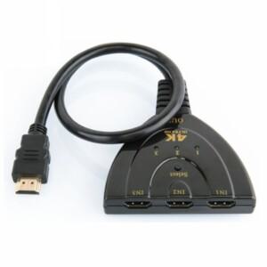 HDMI 호환 스위치 KVM 분배기 4K 2K 3D 3입력 1출력 미니 소형 3포트 비디오 스위처 허브 1080P DVD HDTV x