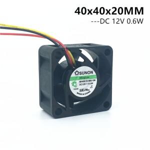 Maglev SUNON 4CM 40MM 40x40x20MM 서버 냉각 팬 DC12V 0.6W MB40201V2-000U-G99 슈퍼 침묵 3pin