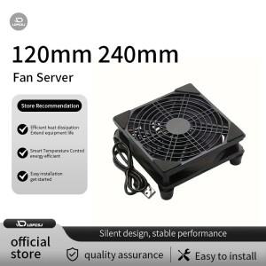 LD피스J 120mm 팬 라우터 냉각 diy pc 쿨러 박스 tv 무선 자동 dc 5v 전원 usb 12cm 나사 보호 네트