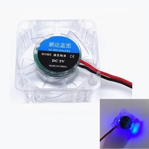 LED DC 5V 12V 24V 3010 30MM 30x30x10MM 3D 프린터 팬 파란색 Led 3cm 냉각 팬(2핀 USB 포함)