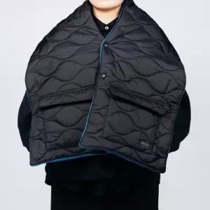 예일 YD10CE7010BL 밀리터리룩 야상 ONEMILE WEAR 패딩 포켓 케이프 블랙 블루 36033