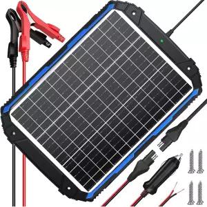 SUNER POWER 25W 12V 태양광 배터리 트리클 충전기 및 유지보수 프로 내장 지능형 MPPT 컨트롤러 방수