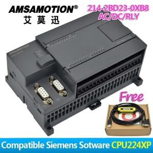 홍보 Amsamotion PLC S7-200CN CPU224XP 14I/10O 2AI 1AO AC/DC/RLY 6ES7 214-2BD23-0XB8 PPI 케이블  포함