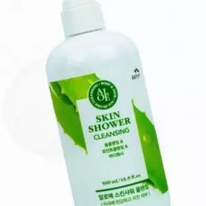 화장노폐물 피부당김 세안후건조 완화 BTM M175 알로에 스킨샤워 클렌징 500ml