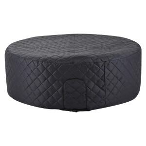겨울 스파 욕조용 방수 및 단열 기능을 갖춘 풍선형 커버  크기 208 x 70cm  검정색