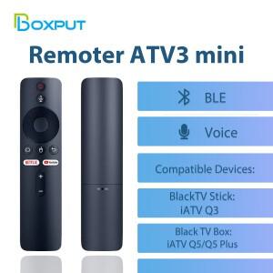 Boxput 리모컨 미니 음성 에어 마우스 BT 무선 BLE 제어 Q5 스마트 호환 TVbox Q3 안드로이드 TV 스틱 ATV3