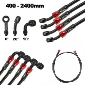 오토바이 브레이크 호스 10mm AN3 유압 클러치 튜브 마스터 실린더 오일 DOT 파이 400mm