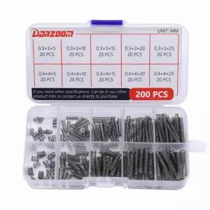 0 3/0 4mm 200pcs 스프링 304 세트, 산업 다중 스틸 압축 종류 스테인레스 200 pcs