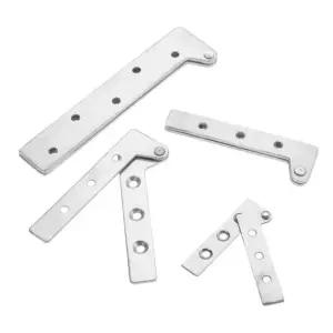 스테인레스 스틸 피벗 힌지 오프셋 회전 2 삽입 도 360 나이프 힌지, 도어, L64mm Thick1.5mm