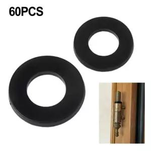 60개 피팅 링 와셔 도어 씰링 플라스틱 절연 0 2mm 힌지용 5-1 흰색 플랫 가스켓 15x10x1.2mm