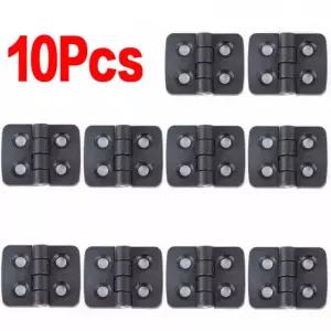 10Pcs 문 경첩 플라스틱 도어 검은 베어링 가구 엉덩이 ABS 홈 캐비닛 하드웨어 10pcs