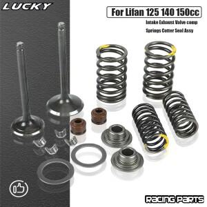 [호환품]바이크 오토바이 흡기 배기 밸브 Comp 스프링 코터 씰 Assy For Lifan LF125 140 150cc 수평 엔진