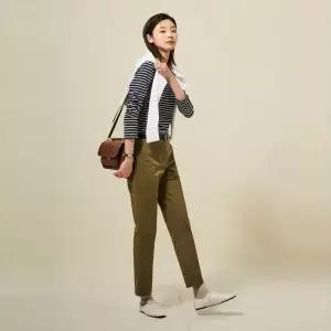 매장정품 BEANPOLE 빈폴 LADIES [Essential] 슬림핏 치노 팬츠 카키 (BF5221E02H) BF5221E02H 1635374