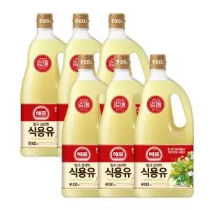 해표 콩기름 식용유 1.8L x6개