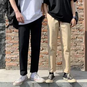 10부바지 남자 긴바지 남성 슬랙스 밴딩팬츠 일자바지