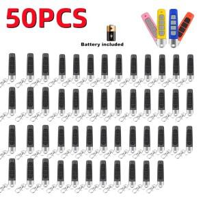 50PCS 4CH 원격 제어 433M 호환Hz 자동차 키 차고 문 게이트 오프너 복제 코드 4 버튼 송신기