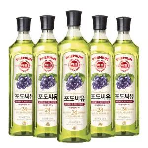 사조해표 포도씨유 900ml x5개