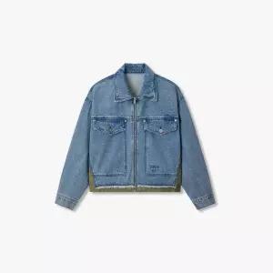 매장정품 VOV 보브 우븐 믹스 데님 집업 자켓(7156210001)SW 1705350
