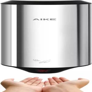 AIKE 에어 포커스 컴팩트 핸드 드라이어 UL 20V 350W 폴리싱 스테인리스 스틸 마감재 출시