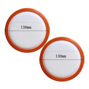 [호환품]2Pcs 130mm 빨 수있는 진공 청소기 필터 라운드 HV 면 요소 Midea C3-L148B VC14A1-VC 용 HEPA