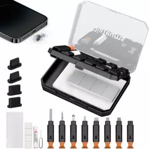 폰용 충전 포트 청소 도구 및 이어폰용 지아툼 키트 휴대폰 노트북 PC USB C 타입 슬롯 라이트닝 데이터