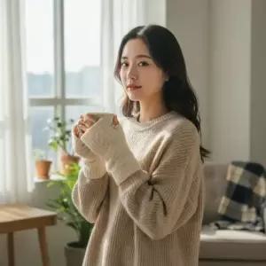 겨울 여성 니트 손목 워머 보온 팔토시 핸드워머 장갑 방한 용품 따뜻한겨울소품