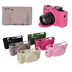 [호환품]SX740HS 소프트 고무 실리콘 케이스 캐논 호환 파워샷 HS 아머 바디 커버 스킨 (렌즈 보호대 포함)
