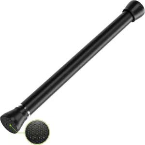 검은색 텐션 로드 626인치 커튼 드릴링 없는 소형 스프링 조절식 확장 가능 압력 옷장 주방용