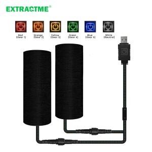[호환품]Extractme 바이크 오토바이 가열 그립 핸들 바 USB 조정 가능 절연 전기 스쿠터 자전거 온난화 액