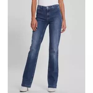 매장정품 게스 GUESS D톤 G버튼 포켓 스트레이트 데님 팬츠 YN1D2000 1704195