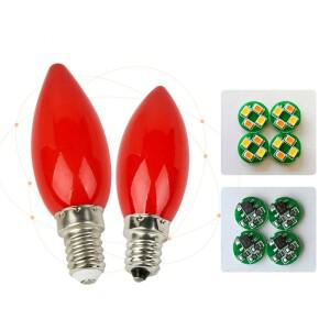 1PC LED 제단 전구 E12/E14 빨간색 촛불 부처님 램프 사원 장식 구슬