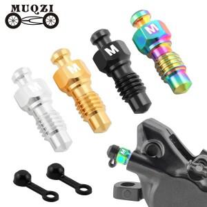 MUQZI XT SLX 자전거 디스크 브레이크 블리드 나사 용 블리더 캡 유압 캘리퍼스 2pcs 티타늄