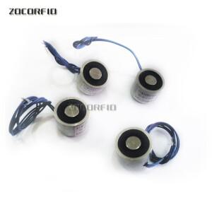 5개/몫 P20/15 DC12V 2.5KG(25N) 흡입 DC 솔레노이드 전자석 원형 전기 홀딩 자석