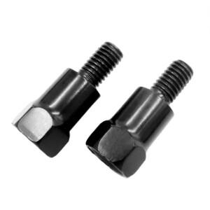 [호환품]2x 바이크 오토바이 10MM M10 8MM M8 백미러 어댑터 오른쪽 왼손 나사 시계 방향 안티 변환 볼트
