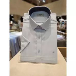 매장정품 renoma 슬림핏) 시원한 여름 면혼방 50`S CP 트윌 블루반팔셔츠 ( RZUSL0101-BU) 1628630