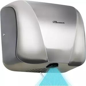 욕실용 PLUSEN 자동 상업용 핸드 드라이어 800W 헤비 듀티 스테인리스 강 열풍 컴팩트 전기 송풍기 0초