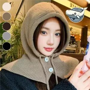 겨울 따뜻한 넥워머 후드 니트 보온 모자 페이크후드 페이크넥워머 니트넥워머