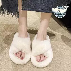 부드러운 털 슬리퍼 엑스크로스 편안한 슬리퍼 무료교환 무료반품 무료교환반품