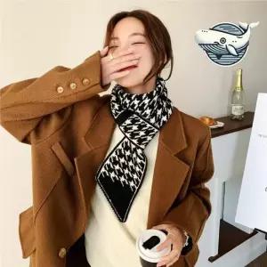 니트 머플러 클래식 스트라이프 겨울용 따뜻한 잡화점판매용 소품진열대 잡화용품