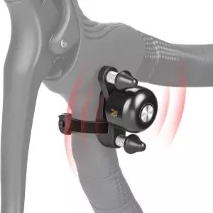 EQIO 자전거 벨 최대 100dB 휴대용 구리 케이스 22.2~31.8mm 도로 핸들바 크고 선명한 투명 사운드 경적