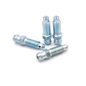 4개 M7 x 1.0mm 바이크 오토바이 자전거 브레이크 캘리퍼 스틸 블리드 스크류 니플