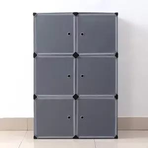 DIY 복합 선반 수납장 4칸 70x105cm 조립식 옷장
