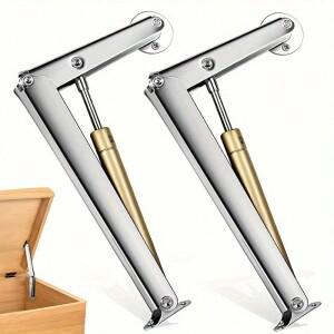 2개입 고강도 가스 스프링 10KG 스트럿 소프트 클로즈 리드 서포트 힌지 자동 슬로우 로어링 안전 공압 리