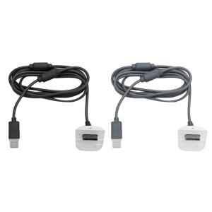 1.8m USB 듀얼 마그네틱 링 충전 케이블 재생 Xbox 360 무선 게임 컨트롤러 용 액세서리